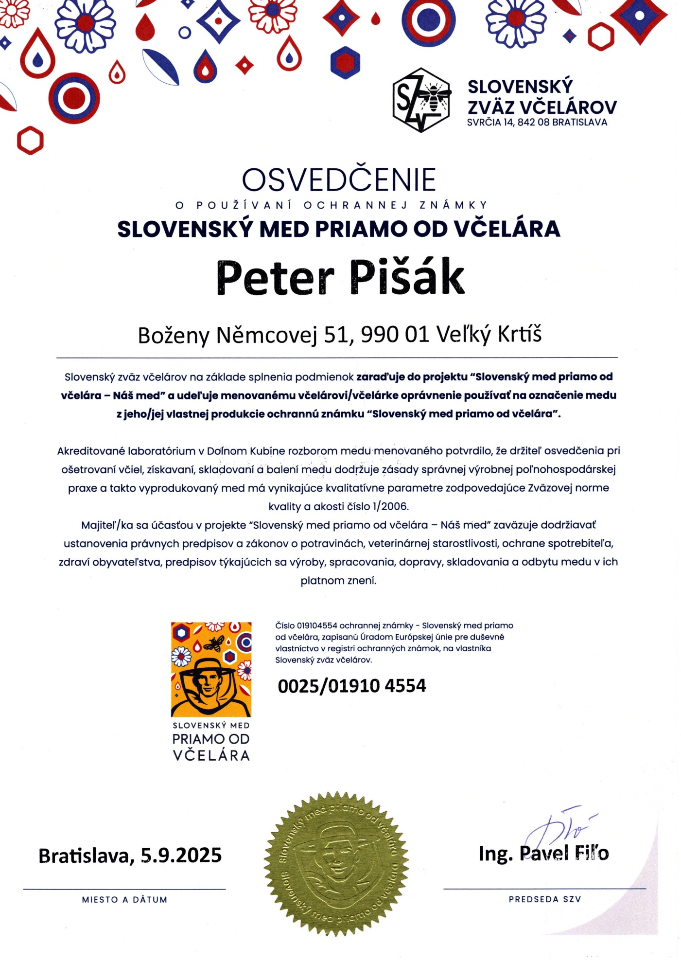 Letný - Kvetový zmiešaný včelí med 950g - skryštalizovaný - RAW – Obrázok 12