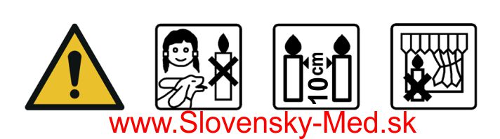 Vosková sviečka - valec 4 x 5 cm – Obrázok 3