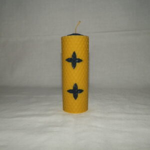 Farebná vosková sviečka - valec 12 x 4 cm - č.18