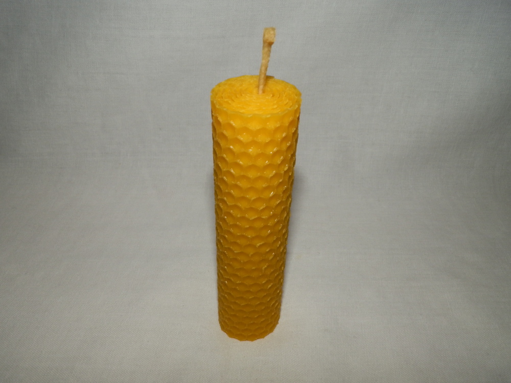 Vosková sviečka - valec 12 x 3 cm – Obrázok 2