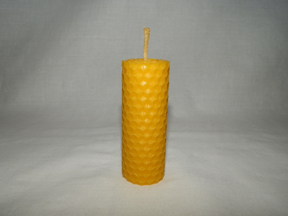Vosková sviečka - valec 8 x 3 cm